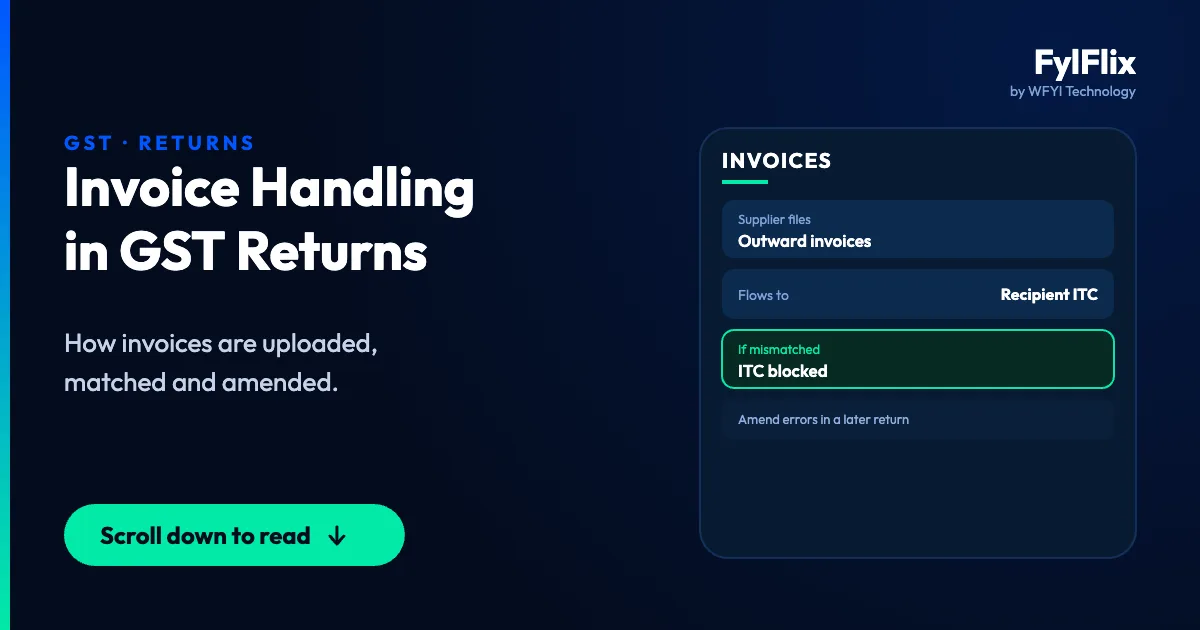 Invoice Handling in New GST Returns