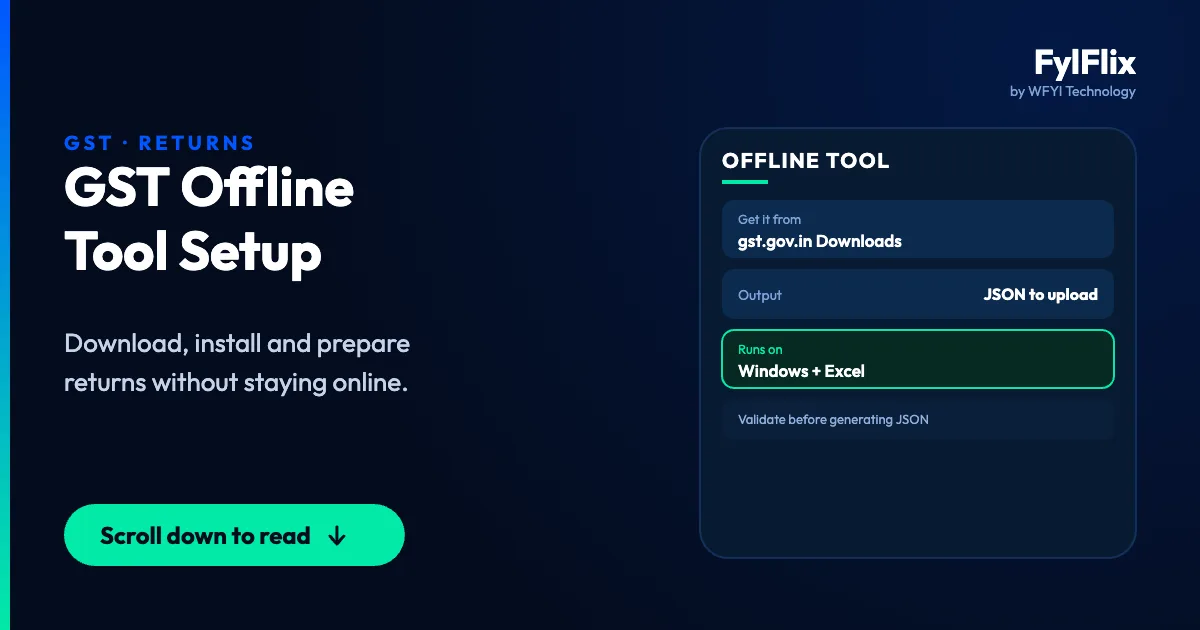GST New Return Offline Tool: Download & Setup