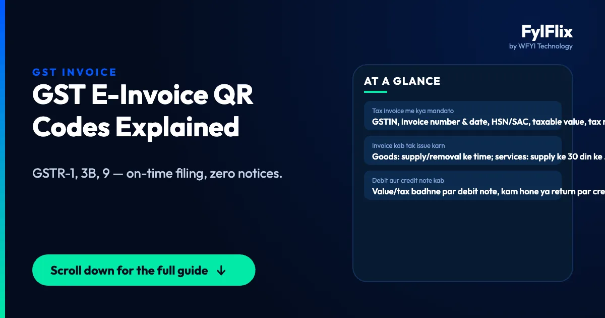 GST E-Invoice QR Codes Explained