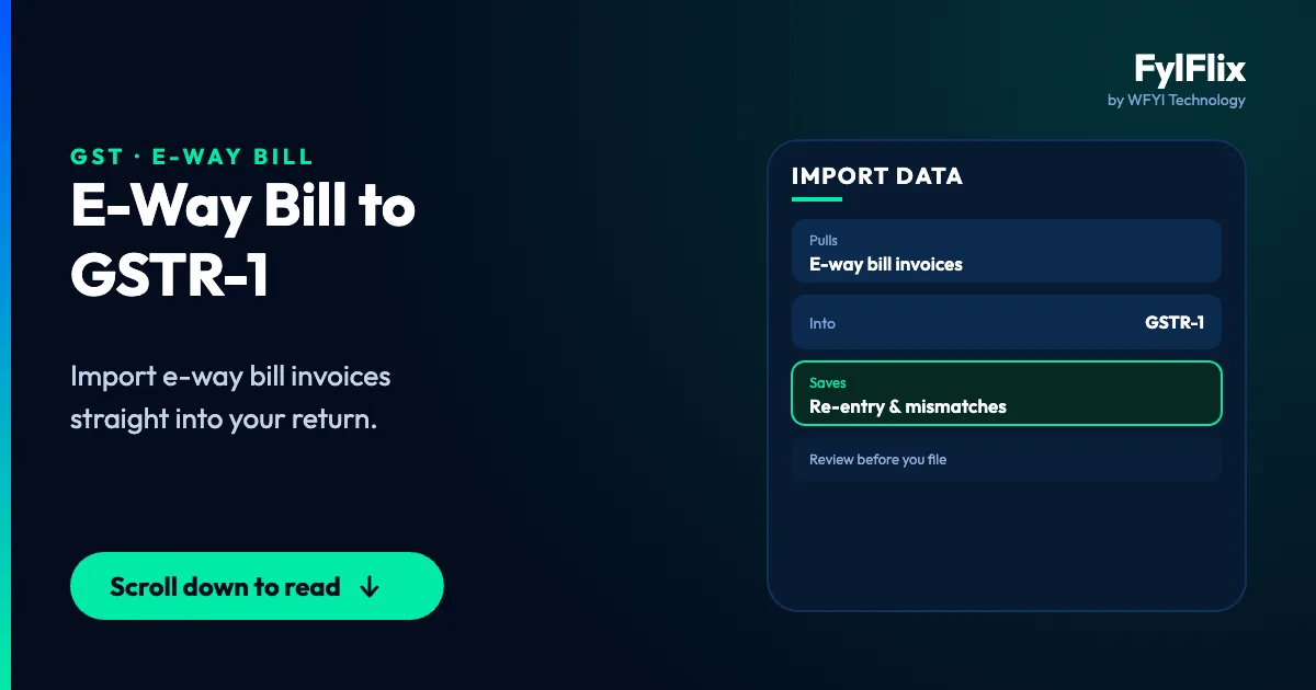 Import E-Way Bill Data to GSTR-1