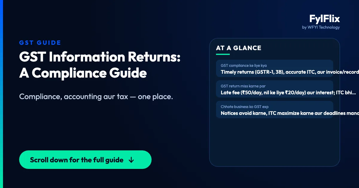 GST Information Returns: A Compliance Guide
