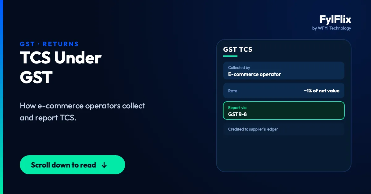 TCS under GST: Rules, Rates & Returns