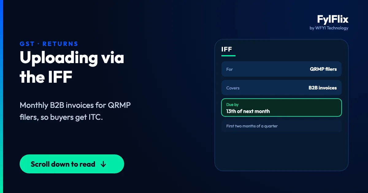 Guide to Uploading Invoices via IFF