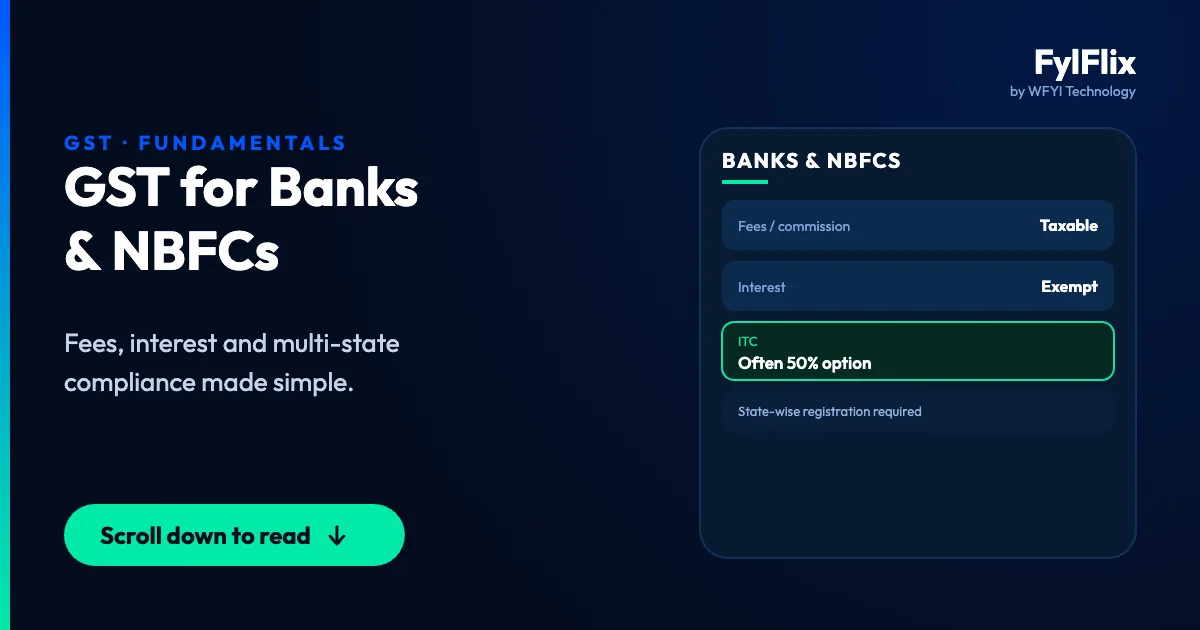 Impact of GST on Banks and NBFCs