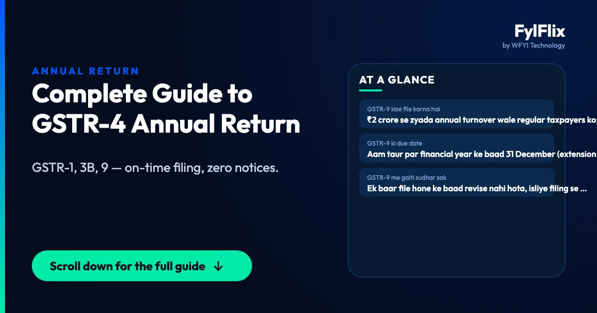 Complete Guide to GSTR-4 Annual Return