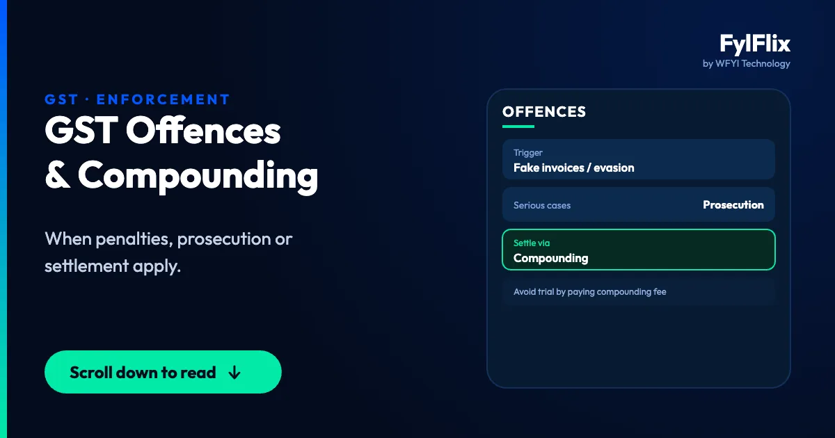GST Offences: Prosecution & Compounding